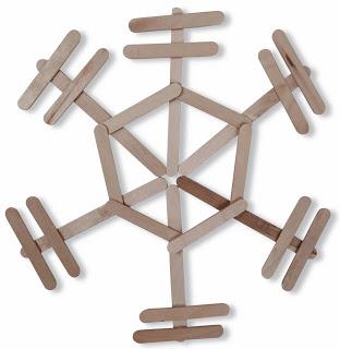 Another Popsicle Stick Snowflake