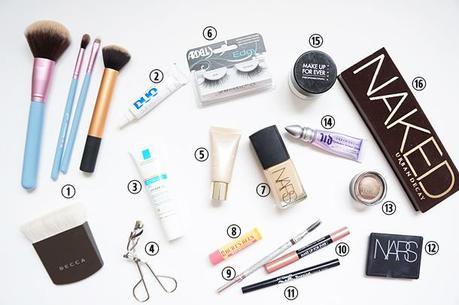 travel edition whats in my makeup bag