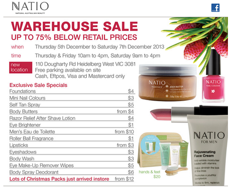 Come with Us: Natio Warehouse Sale