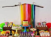 Rainbow Themed Baby Party Paper Playground