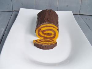 Orange Dark Chocolate Cake Roll/Kelli’s Kitchen