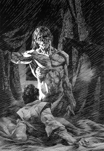 Frankenstein illustration by Berni Wrightson