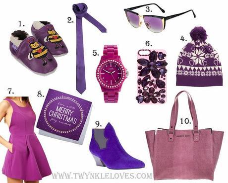 Pantone Colour Of The Year 2014: Radiant Orchid + Christmas Gift Guide