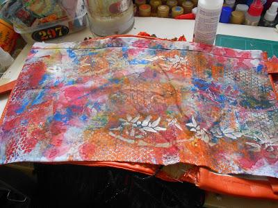 Material Mondays - Painted Recycled Fabric