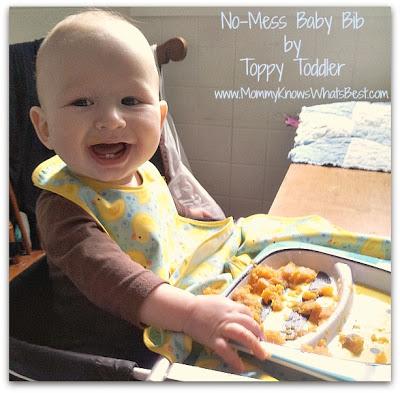 Keep Your Baby Clean with the No-Mess Baby Bib from Toppy Toddler {Review}