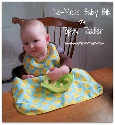 Keep Your Baby Clean with the No-Mess Baby Bib from Toppy Toddler {Review}