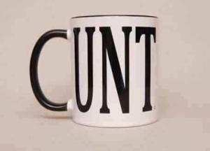Nice Coffee Cup, Baby I like that. I can think of a few women who I love to give this cup to as a very special Xmas present. Better than a lump of coal!