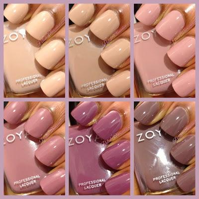 Zoya Naturel Collection - Swatches and Review