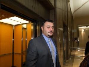 Const. Babak Andalib-Goortani at his trial in Toronto on June 5, 2013. A judge has found the Toronto police officer guilty of assault with a weapon against a protester at the city's G20 summit three years ago. Tom Hicken for National Post.
