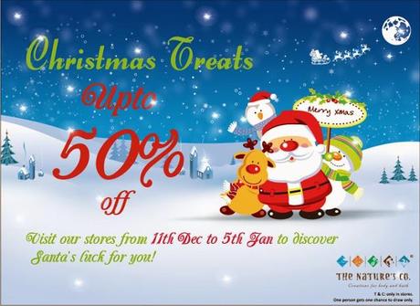 Press Note: The Nature's Co. Upto 50% off this Christmas at all stores