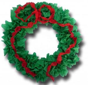 Easy Crepe Paper Wreath