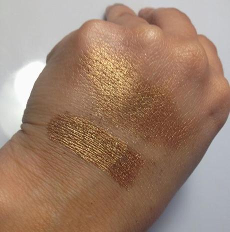 ELF Pigment Eye Shadow Golden Goddess Swatches