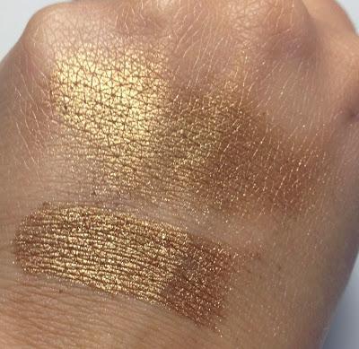 ELF Pigment Eye Shadow Golden Goddess Swatches