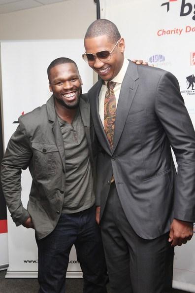 50 Cent & NY Knicks Carmelo Anthony Announce New Partnership in SMS Audio!
