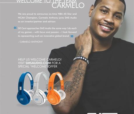50 Cent & NY Knicks Carmelo Anthony Announce New Partnership in SMS Audio!
