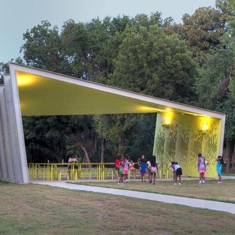 A modern park pavilion in Dallas, Snohetta, Architexas