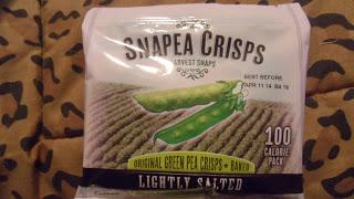 Snapea crisp and Wild Ophelia peanut butter and banana milk chocolate bar review from pinchme