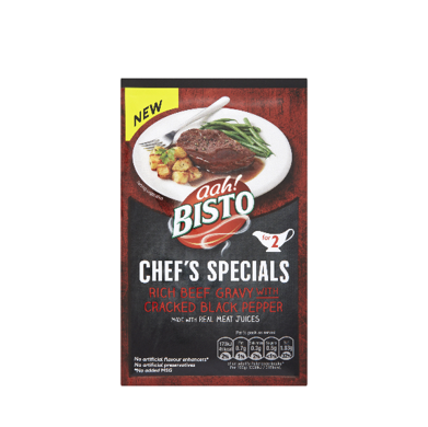 Bisto Chef's Specials Bisto Chef's Specials Beef with Cracked Black Pepper