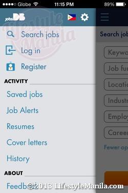 jobsdb mobile features