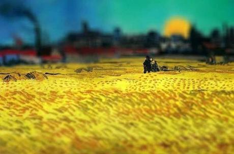 tilt-shift-van-gogh-sunset-wheat