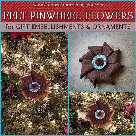 Felt Pinwheel Flower Tutorial via Cropped Stories