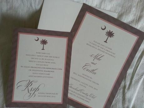 Post image for Rehearsal Dinner Invitation by Beverly Verbeke with Belluccia