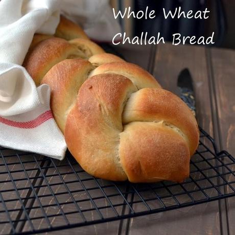 Whole Wheat Challah Bread (Eggless recipe)