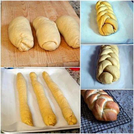 Making of Challah Bread