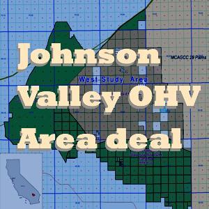 Graphic represents Johnson Valley OHV Area and Shared Use Area