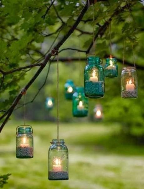 Vintage hanging candles