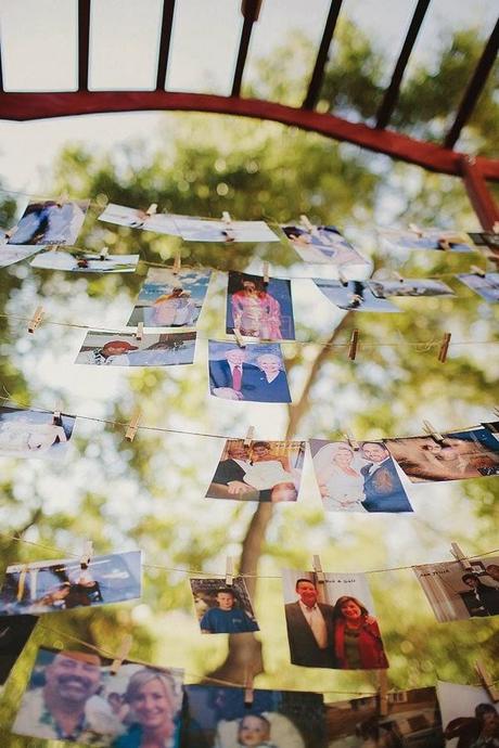 Wedding photo display