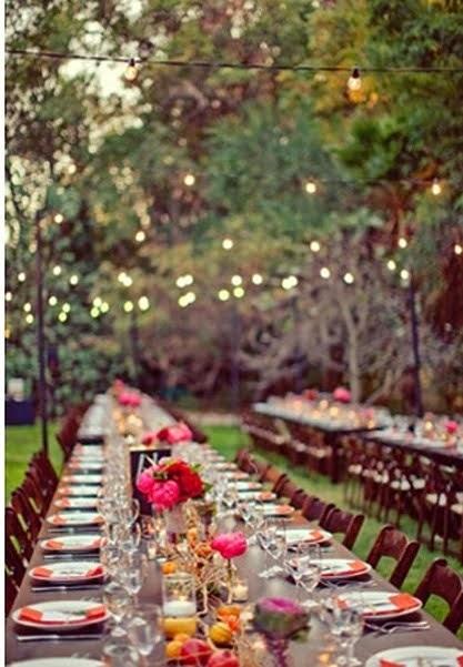 Pretty wedding reception