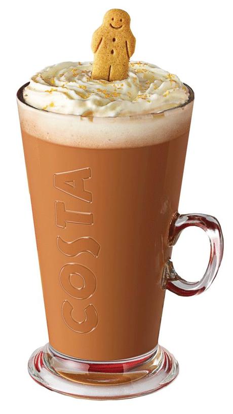 Costa's Gingerbread and Cream Latte Review - Christmas Menu 2013