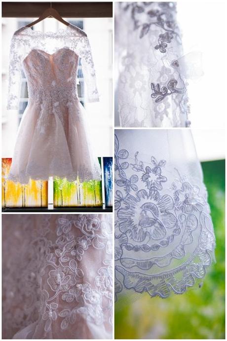 Wedding dress collage