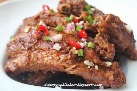 Chinese Spareribs with Shallots/ 紅葱烤排
