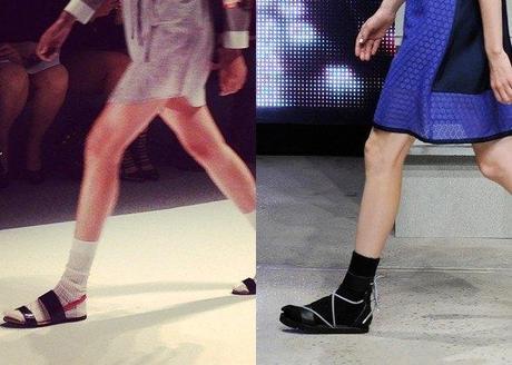 right Vivienne Tam Spring 2014 Left Band of Outsiders Spring 2014 image source luckymagazine.com