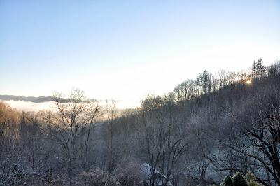 Morning Rime Ice and Afternoon Clouds