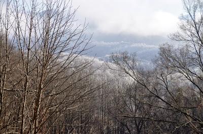 Morning Rime Ice and Afternoon Clouds