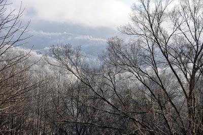 Morning Rime Ice and Afternoon Clouds