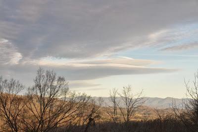 Morning Rime Ice and Afternoon Clouds