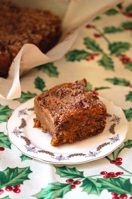 Vegan Pumpkin Coffee Cake with Pecans