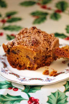 Vegan Pumpkin Coffee Cake with Pecans