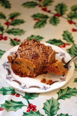 Vegan Pumpkin Coffee Cake with Pecans