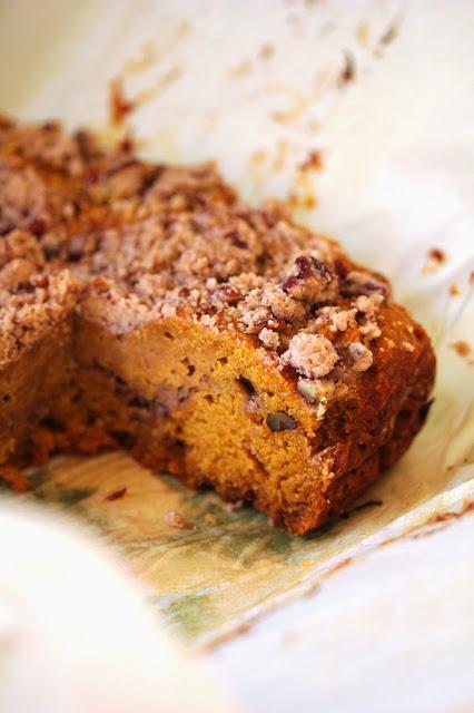 Vegan Pumpkin Coffee Cake with Pecans