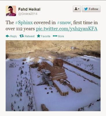 Snow in Cairo for 1st time in 100 years, Huge storm in Jerusalem, snow in summer Down Under