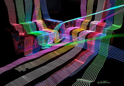 Long Exposure Photo in Ben Heine Studio - Led Lights