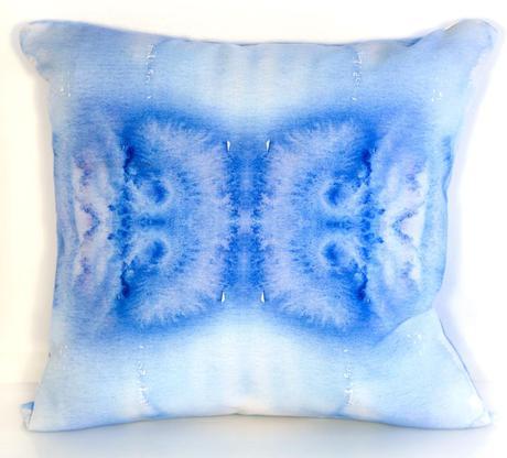 Artistic Gifts Indigo Mirror Throw Pillow design by elise flashman