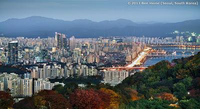 Seoul Panorama and buildings and Han River - South Korea - Photo by Ben Heine