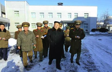 Kim Jong Un visits the KPA Design Institute (Photo: Rodong Sinmun).