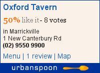 Oxford Tavern on Urbanspoon